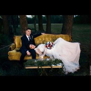 Stella York Illusion Lace Wedding Dress